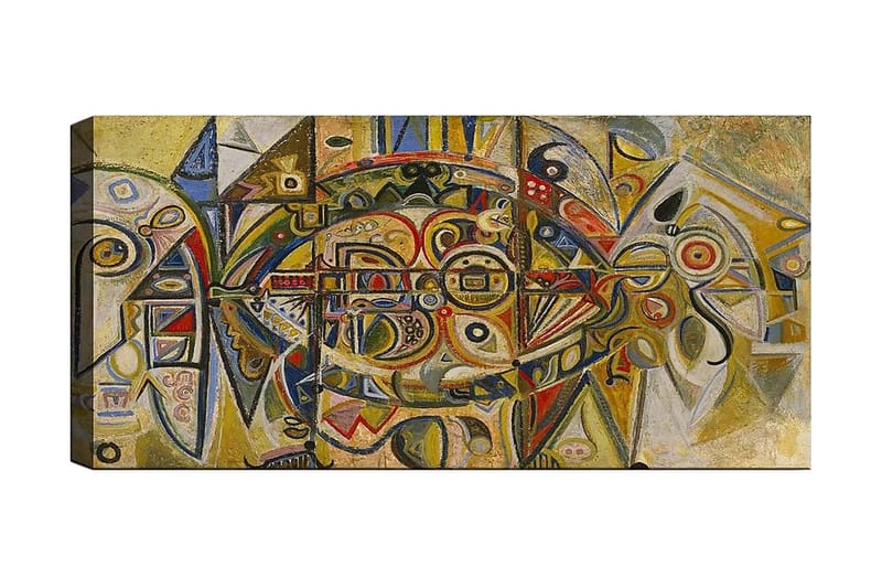 CANVASTAVLA YTY Abstract & Fractals Flerfärgad 120x50 cm - Inredning & dekor - Tavlor & konst - Canvastavla