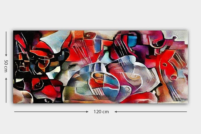 CANVASTAVLA YTY Abstract & Fractals Flerfärgad 120x50 cm - Inredning & dekor - Tavlor & konst - Canvastavla