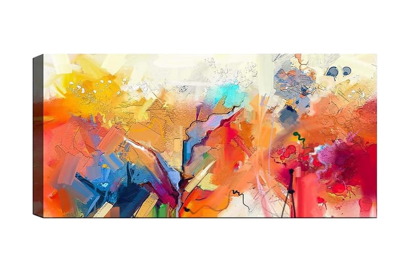 CANVASTAVLA YTY Abstract & Fractals Flerfärgad 120x50 cm - Inredning & dekor - Tavlor & konst - Canvastavla