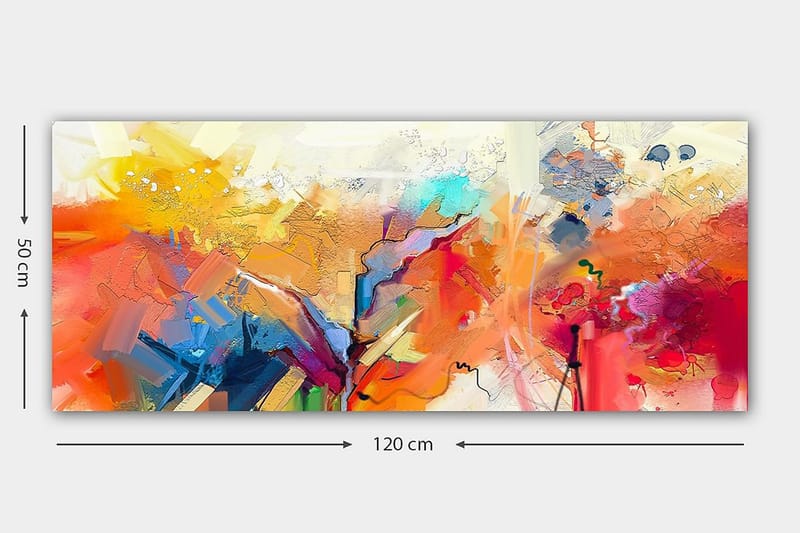 CANVASTAVLA YTY Abstract & Fractals Flerfärgad 120x50 cm - Inredning & dekor - Tavlor & konst - Canvastavla