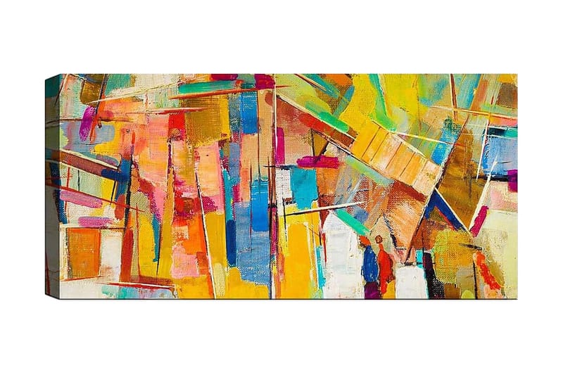 CANVASTAVLA YTY Abstract & Fractals Flerfärgad 120x50 cm - Inredning & dekor - Tavlor & konst - Canvastavla