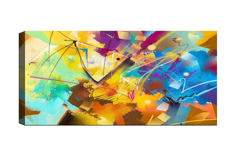CANVASTAVLA YTY Abstract & Fractals Flerfärgad 120x50 cm - Inredning & dekor - Tavlor & konst - Canvastavla