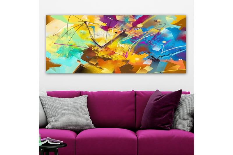 CANVASTAVLA YTY Abstract & Fractals Flerfärgad 120x50 cm - Inredning & dekor - Tavlor & konst - Canvastavla