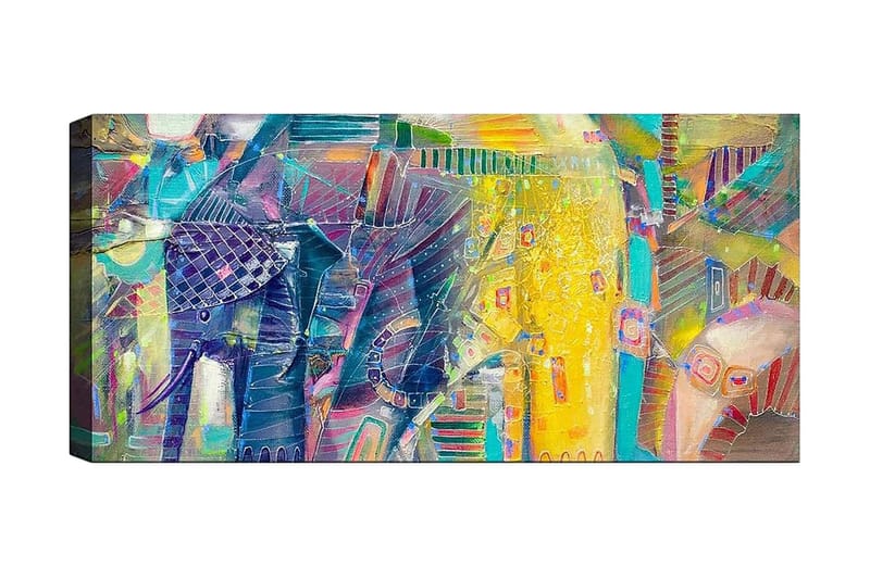 CANVASTAVLA YTY Abstract & Fractals Flerfärgad 120x50 cm - Inredning & dekor - Tavlor & konst - Canvastavla