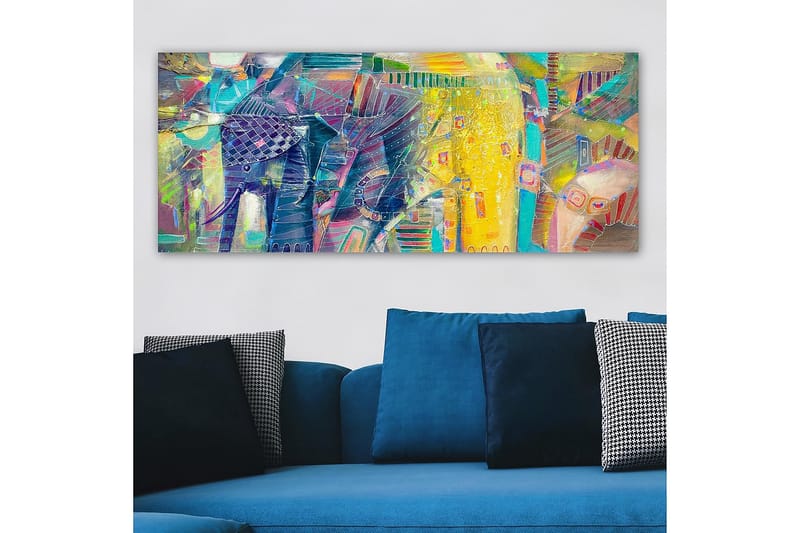CANVASTAVLA YTY Abstract & Fractals Flerfärgad 120x50 cm - Inredning & dekor - Tavlor & konst - Canvastavla