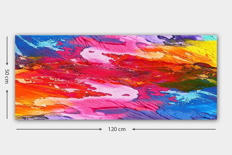 CANVASTAVLA YTY Abstract & Fractals Flerfärgad 120x50 cm - Inredning & dekor - Tavlor & konst - Canvastavla