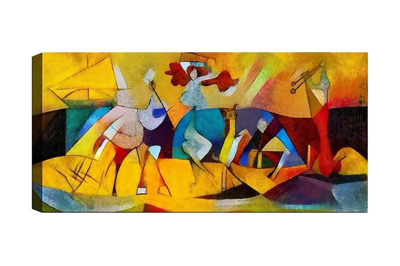 CANVASTAVLA YTY Abstract & Fractals Flerfärgad 120x50 cm - Inredning & dekor - Tavlor & konst - Canvastavla