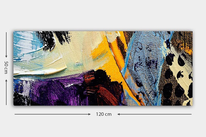 CANVASTAVLA YTY Abstract & Fractals Flerfärgad 120x50 cm - Inredning & dekor - Tavlor & konst - Canvastavla