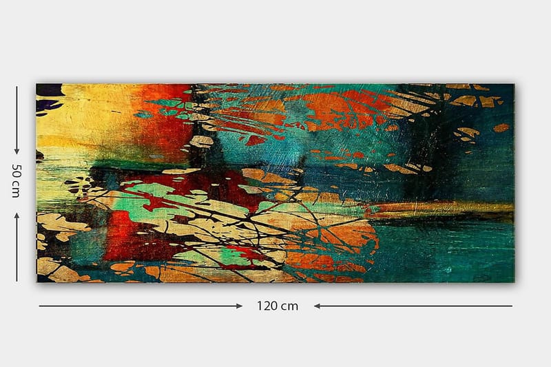 CANVASTAVLA YTY Abstract & Fractals Flerfärgad 120x50 cm - Inredning & dekor - Tavlor & konst - Canvastavla
