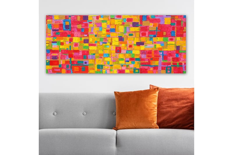 CANVASTAVLA YTY Abstract & Fractals Flerfärgad 120x50 cm - Inredning & dekor - Tavlor & konst - Canvastavla