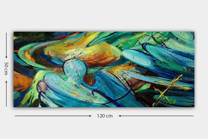 CANVASTAVLA YTY Abstract & Fractals Flerfärgad 120x50 cm - Inredning & dekor - Tavlor & konst - Canvastavla