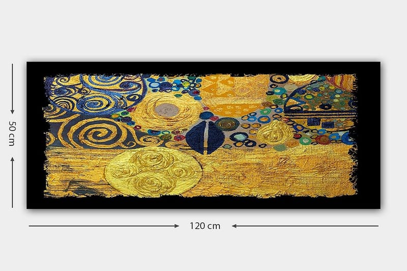 Canvastavla YTY Abstract & Fractals Flerfärgad - 120x50 cm - Inredning & dekor - Tavlor & konst - Canvastavla