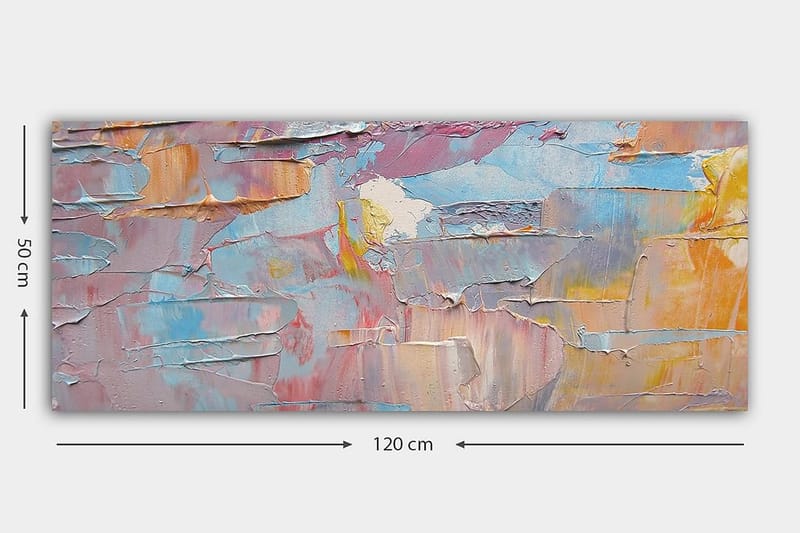 Canvastavla YTY Abstract & Fractals Flerfärgad - 120x50 cm - Inredning & dekor - Tavlor & konst - Canvastavla