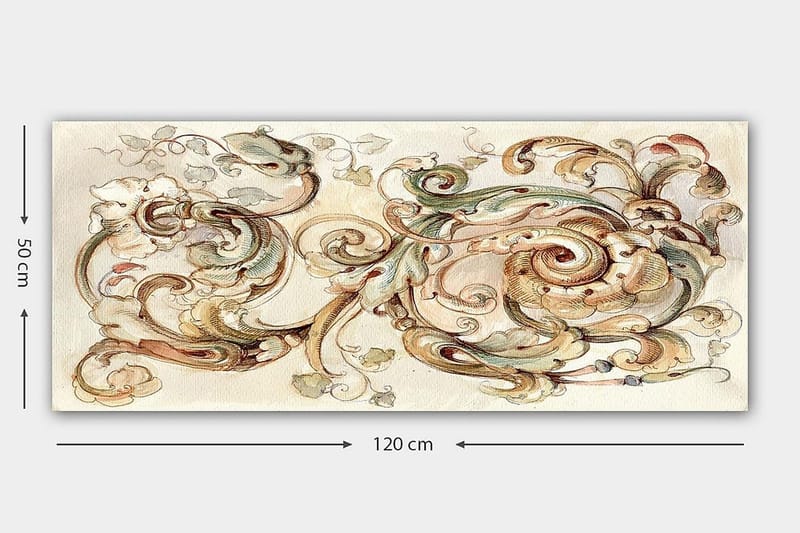 Canvastavla YTY Abstract & Fractals Flerfärgad - 120x50 cm - Inredning & dekor - Tavlor & konst - Canvastavla