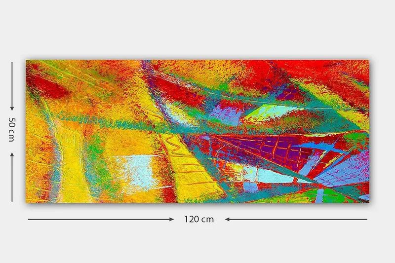 Canvastavla YTY Abstract & Fractals Flerfärgad - 120x50 cm - Inredning & dekor - Tavlor & konst - Canvastavla