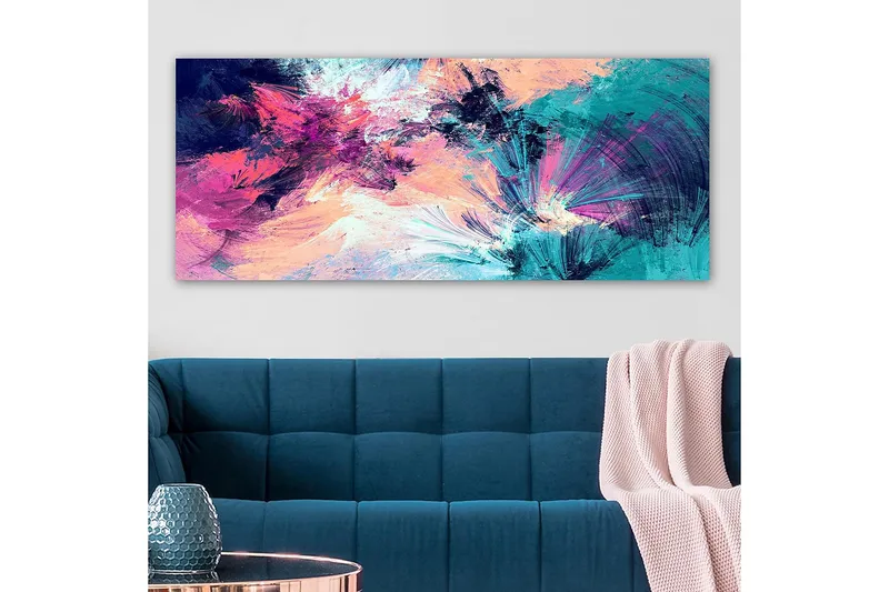 Canvastavla YTY Abstract & Fractals Flerfärgad - 120x50 cm - Inredning & dekor - Tavlor & konst - Canvastavla