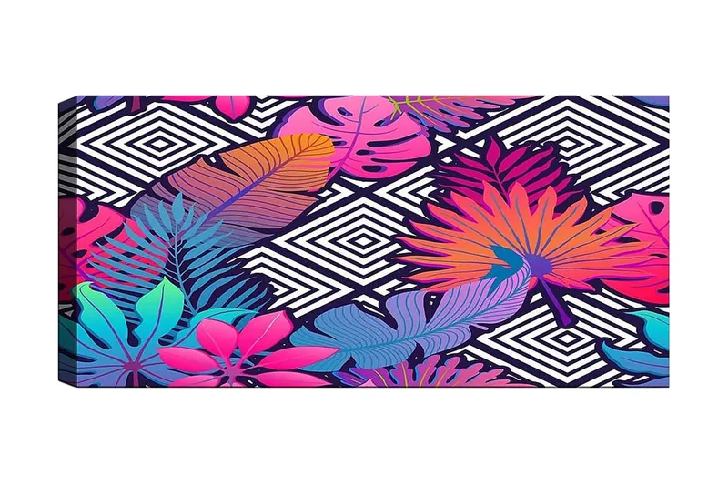 Canvastavla YTY Abstract & Fractals Flerfärgad, 120x50 cm