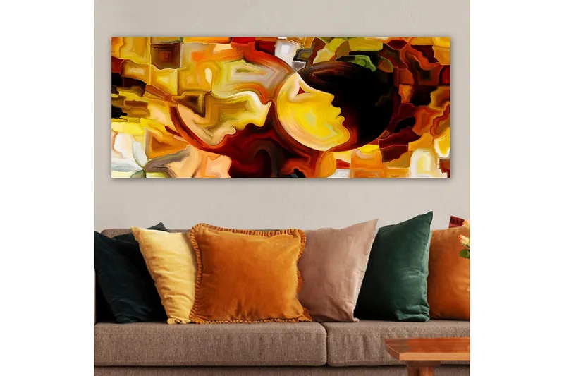 Canvastavla YTY Abstract & Fractals Flerfärgad - 120x50 cm - Inredning & dekor - Tavlor & konst - Canvastavla