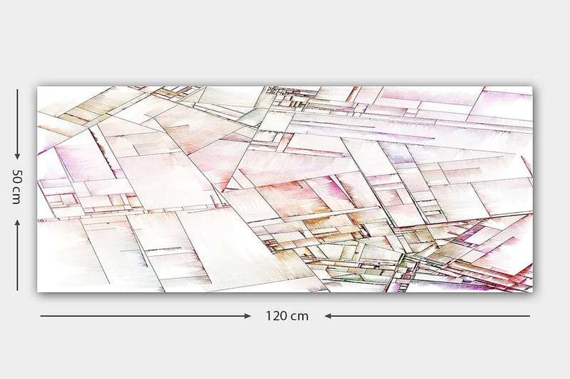 Canvastavla YTY Abstract & Fractals Flerfärgad - 120x50 cm - Inredning & dekor - Tavlor & konst - Canvastavla