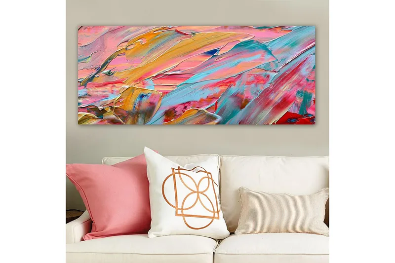 Canvastavla YTY Abstract & Fractals Flerfärgad - 120x50 cm - Inredning & dekor - Tavlor & konst - Canvastavla