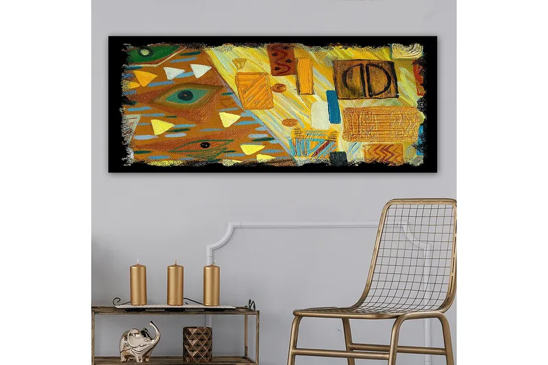 Canvastavla YTY Abstract & Fractals Flerfärgad - 120x50 cm - Inredning & dekor - Tavlor & konst - Canvastavla