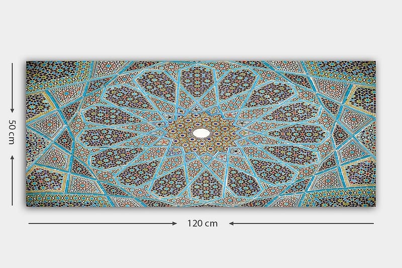 Canvastavla YTY Abstract & Fractals Flerfärgad - 120x50 cm - Inredning & dekor - Tavlor & konst - Canvastavla