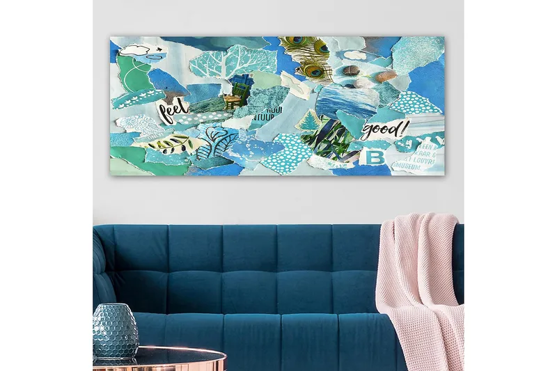 Canvastavla YTY Abstract & Fractals Flerfärgad - 120x50 cm - Inredning & dekor - Tavlor & konst - Canvastavla