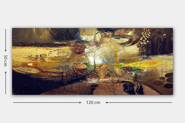 Canvastavla YTY Abstract & Fractals Flerfärgad - 120x50 cm - Inredning & dekor - Tavlor & konst - Canvastavla