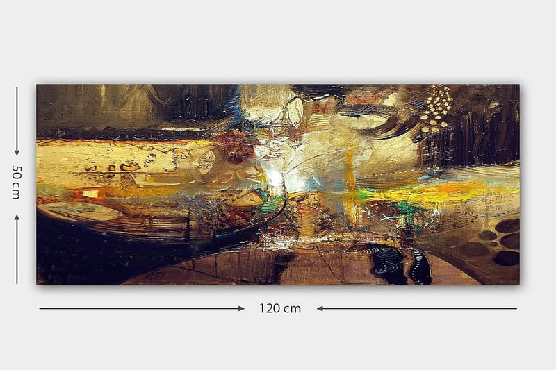 Canvastavla YTY Abstract & Fractals Flerfärgad - 120x50 cm - Inredning & dekor - Tavlor & konst - Canvastavla