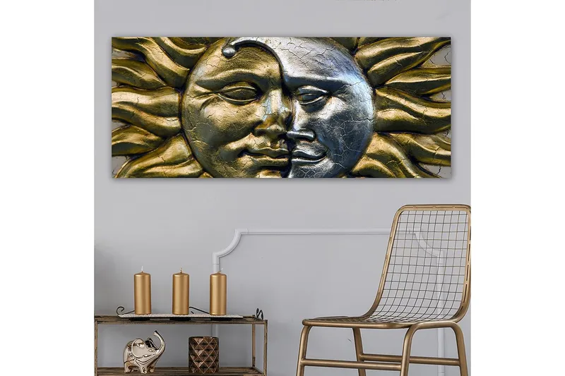 Canvastavla YTY Abstract & Fractals Flerfärgad - 120x50 cm - Inredning & dekor - Tavlor & konst - Canvastavla