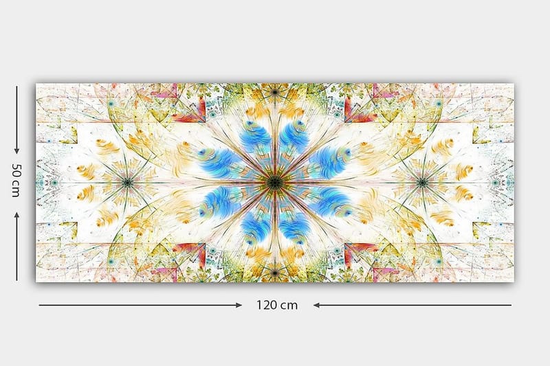 Canvastavla YTY Abstract & Fractals Flerfärgad - 120x50 cm - Inredning & dekor - Tavlor & konst - Canvastavla