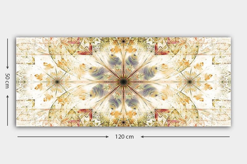 Canvastavla YTY Abstract & Fractals Flerfärgad - 120x50 cm - Inredning & dekor - Tavlor & konst - Canvastavla