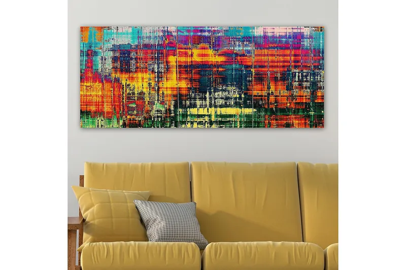Canvastavla YTY Abstract & Fractals Flerfärgad - 120x50 cm - Inredning & dekor - Tavlor & konst - Canvastavla