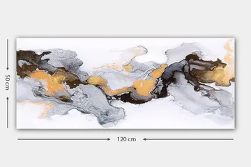 Canvastavla YTY Abstract & Fractals Flerfärgad - 120x50 cm - Inredning & dekor - Tavlor & konst - Canvastavla