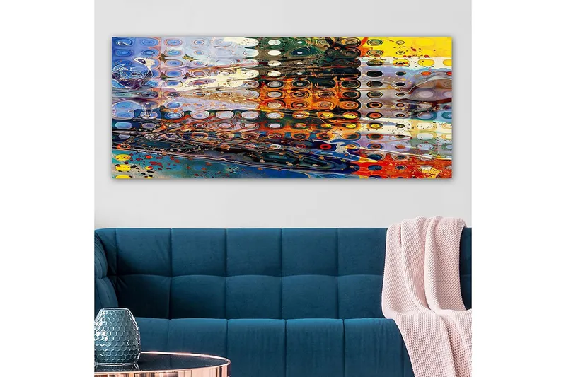 Canvastavla YTY Abstract & Fractals Flerfärgad - 120x50 cm - Inredning & dekor - Tavlor & konst - Canvastavla
