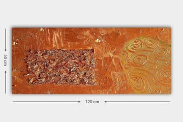 Canvastavla YTY Abstract & Fractals Flerfärgad - 120x50 cm - Inredning & dekor - Tavlor & konst - Canvastavla