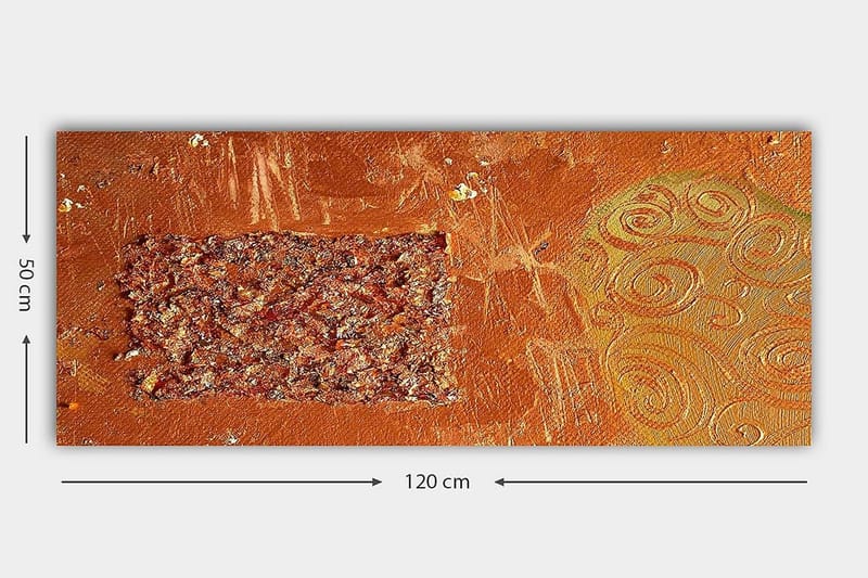 Canvastavla YTY Abstract & Fractals Flerfärgad - 120x50 cm - Inredning & dekor - Tavlor & konst - Canvastavla