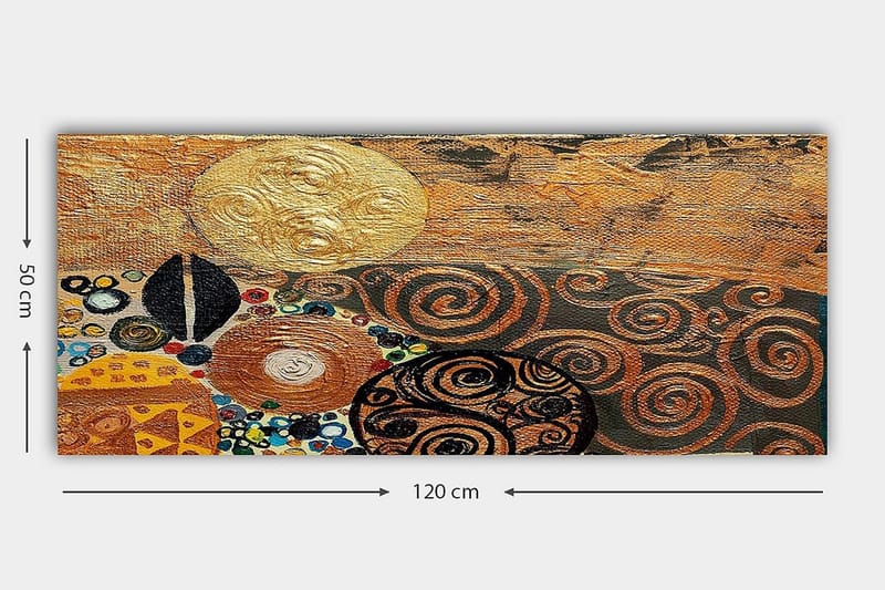 Canvastavla YTY Abstract & Fractals Flerfärgad - 120x50 cm - Inredning & dekor - Tavlor & konst - Canvastavla