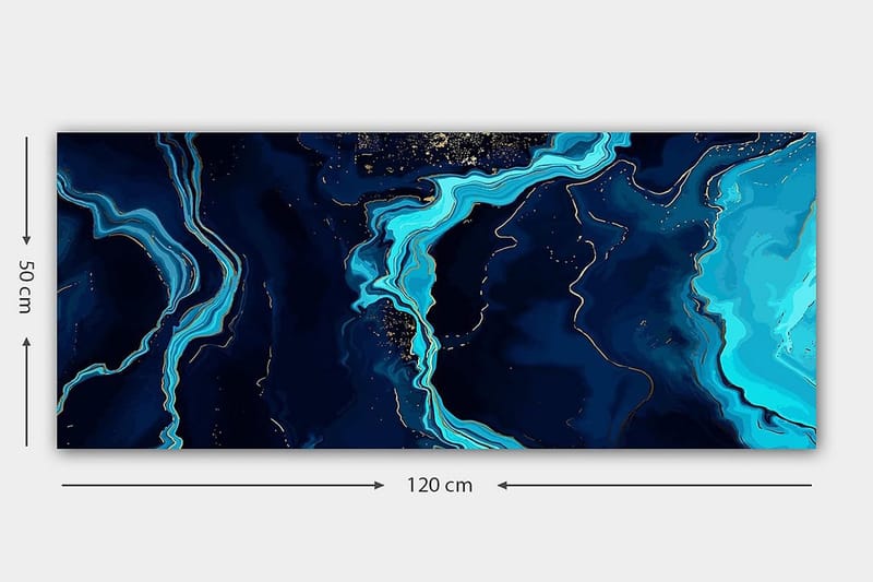 Canvastavla YTY Abstract & Fractals Flerfärgad - 120x50 cm - Inredning & dekor - Tavlor & konst - Canvastavla