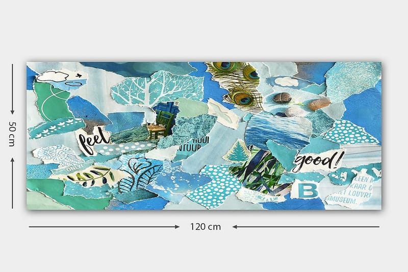 Canvastavla YTY Abstract & Fractals Flerfärgad - 120x50 cm - Inredning & dekor - Tavlor & konst - Canvastavla