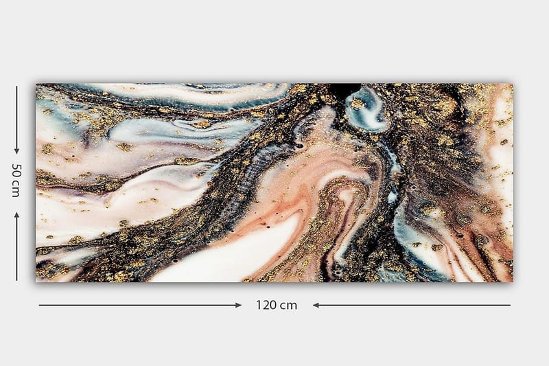 Canvastavla YTY Abstract & Fractals Flerfärgad - 120x50 cm - Inredning & dekor - Tavlor & konst - Canvastavla