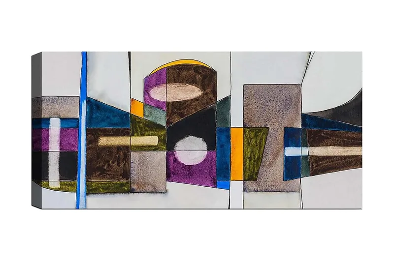 Canvastavla YTY Abstract & Fractals Flerfärgad, 120x50 cm
