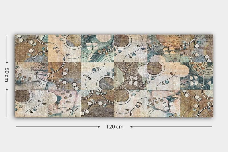 Canvastavla YTY Abstract & Fractals Flerfärgad - 120x50 cm - Inredning & dekor - Tavlor & konst - Canvastavla