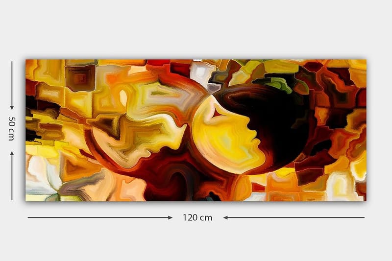 Canvastavla YTY Abstract & Fractals Flerfärgad - 120x50 cm - Inredning & dekor - Tavlor & konst - Canvastavla