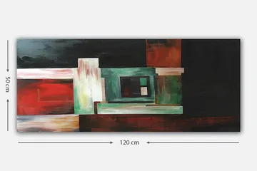 Canvastavla YTY Abstract & Fractals Flerfärgad - 120x50 cm - Inredning & dekor - Tavlor & konst - Canvastavla