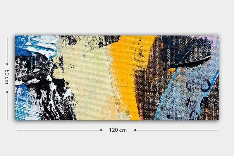Canvastavla YTY Abstract & Fractals Flerfärgad - 120x50 cm - Inredning & dekor - Tavlor & konst - Canvastavla