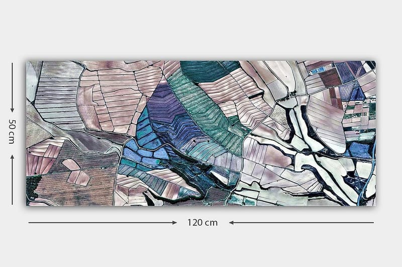 Canvastavla YTY Abstract & Fractals Flerfärgad - 120x50 cm - Inredning & dekor - Tavlor & konst - Canvastavla