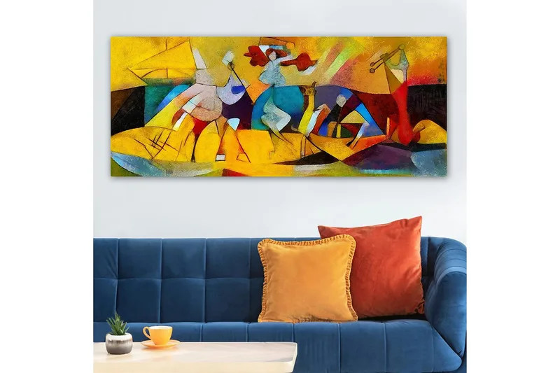 Canvastavla YTY Abstract & Fractals Flerfärgad - 120x50 cm - Inredning & dekor - Tavlor & konst - Canvastavla