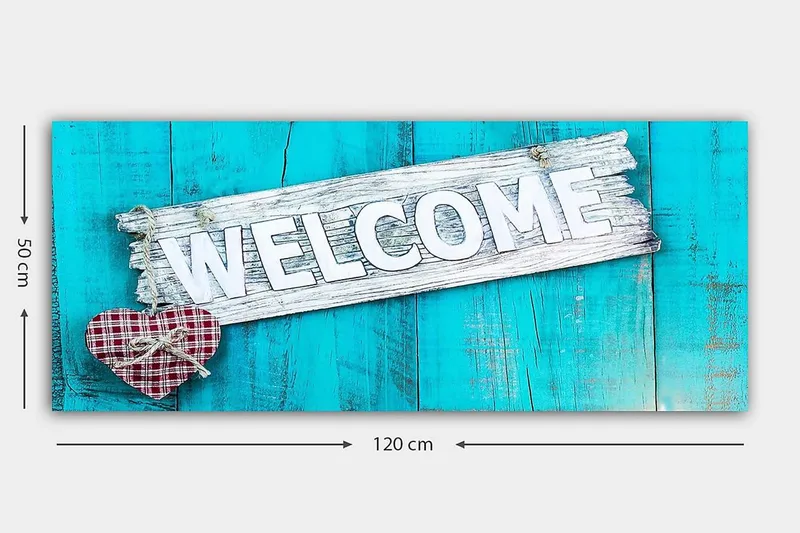 Canvastavla YTY Abstract & Fractals Flerfärgad - 120x50 cm - Inredning & dekor - Tavlor & konst - Canvastavla