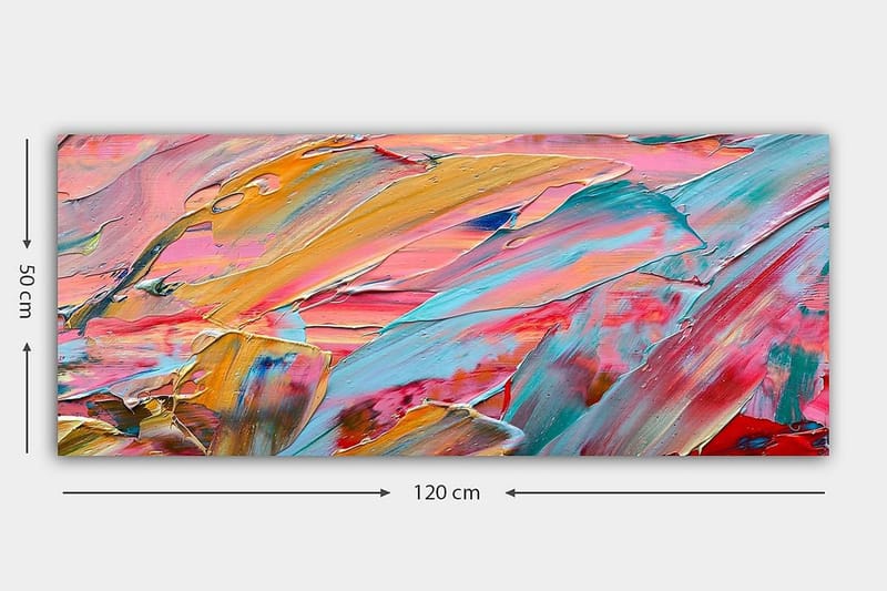 Canvastavla YTY Abstract & Fractals Flerfärgad - 120x50 cm - Inredning & dekor - Tavlor & konst - Canvastavla